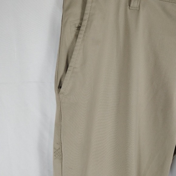 Rhone Commuter Pants Mens 34 Khaki Tan Slim Fit Tech Chinos 100036 - Picture 7 of 15